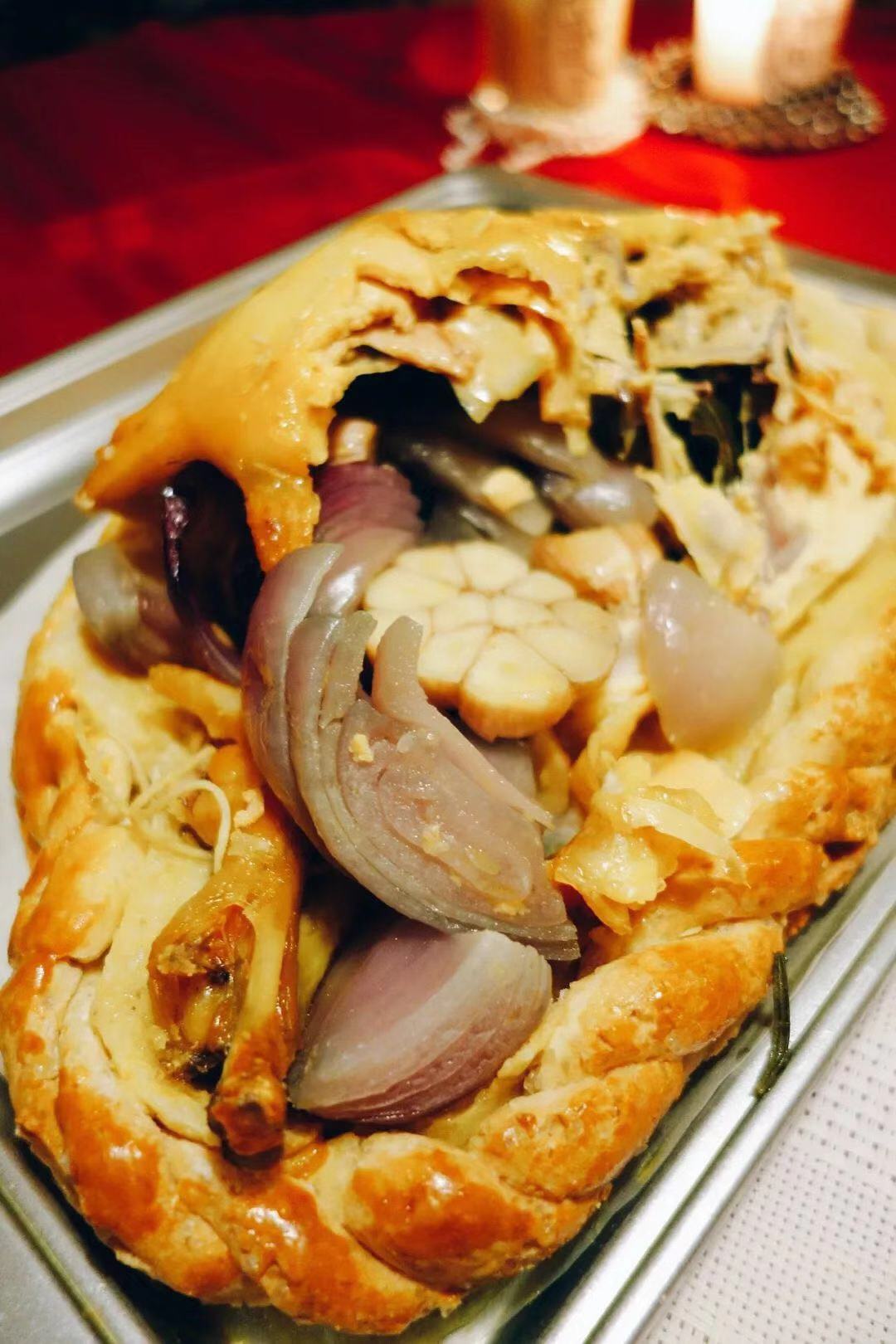 poulet en croute de sel